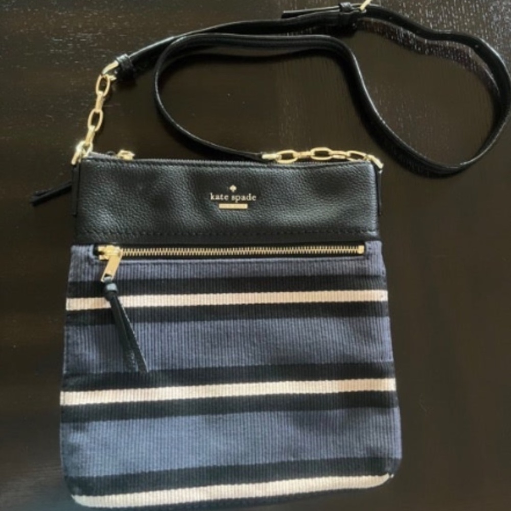 Kate Spade Striped Canvas Handbag